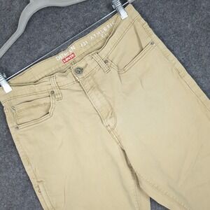 Denizen from Levis 231 Athletic Fit Khaki Tan Chino Pants Mens 32x32 Stretch